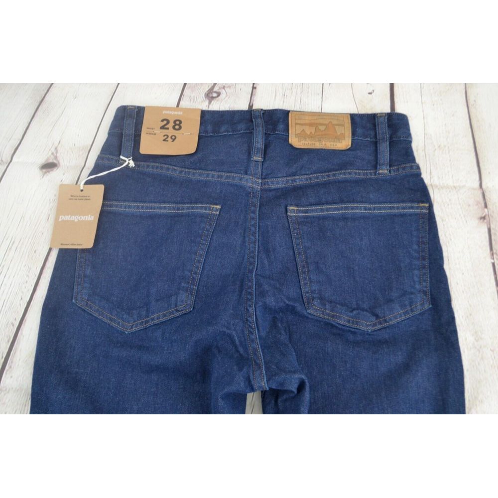 PATAGONIA Women's Original Standard Slim 5 Pocket Jeans SIZE 28/29 Dark Wash NWT